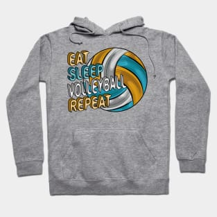 Eat Sleep Volleyball Repeat Hoodie